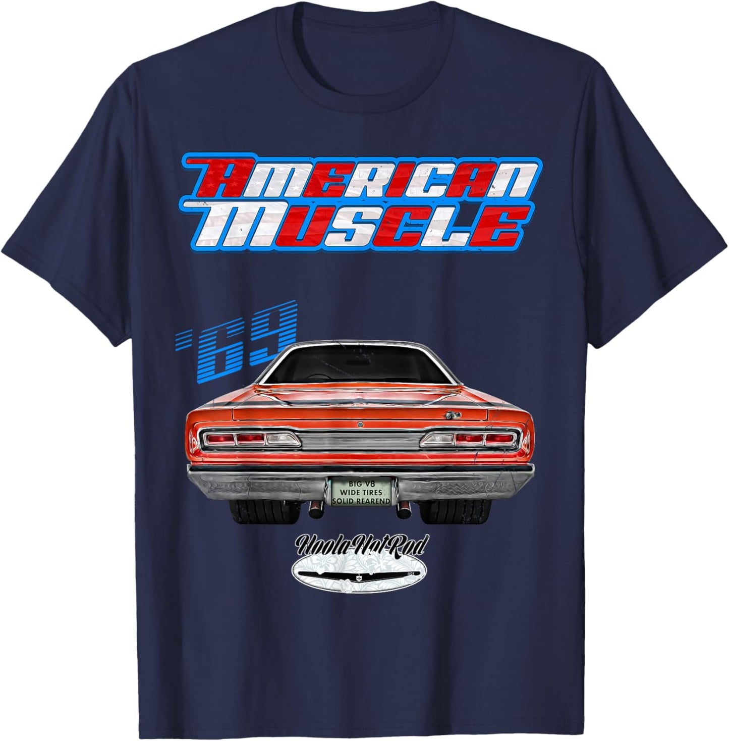 1969 Super Bee,Coronet 500,Hot Rod,Muscle Car,Magnum,Wedge T-Shirt - T-Shirt | Navy