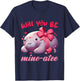 Valentine Manatee Cute Valentine Hearts T-Shirt - T-Shirt | Navy