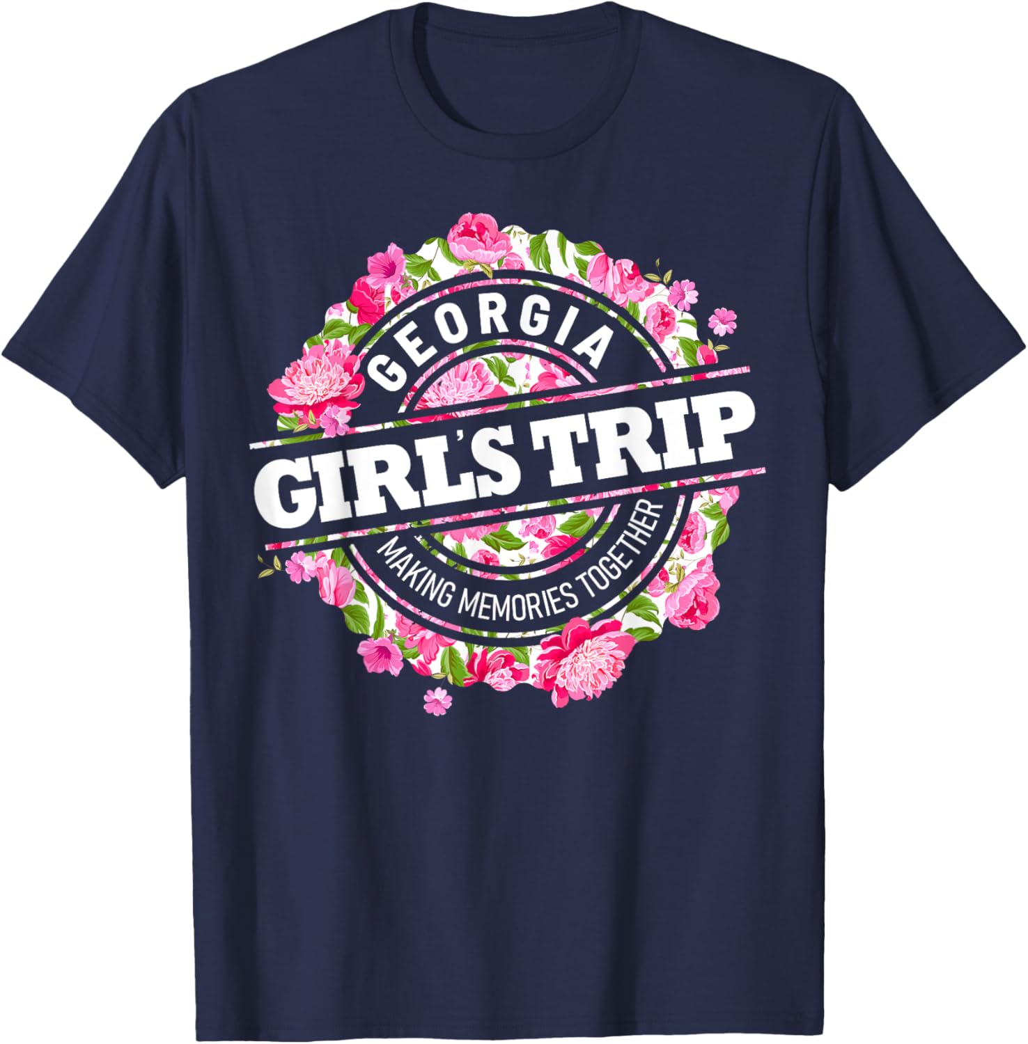 Girls Trip Georgia 2024 Shirts For Weekend Vacation T-Shirt - T-Shirt | Navy