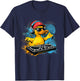 Rubber Duck Turntable DJ Rubber Duckling Music Lover Techno T-Shirt - T-Shirt | Navy