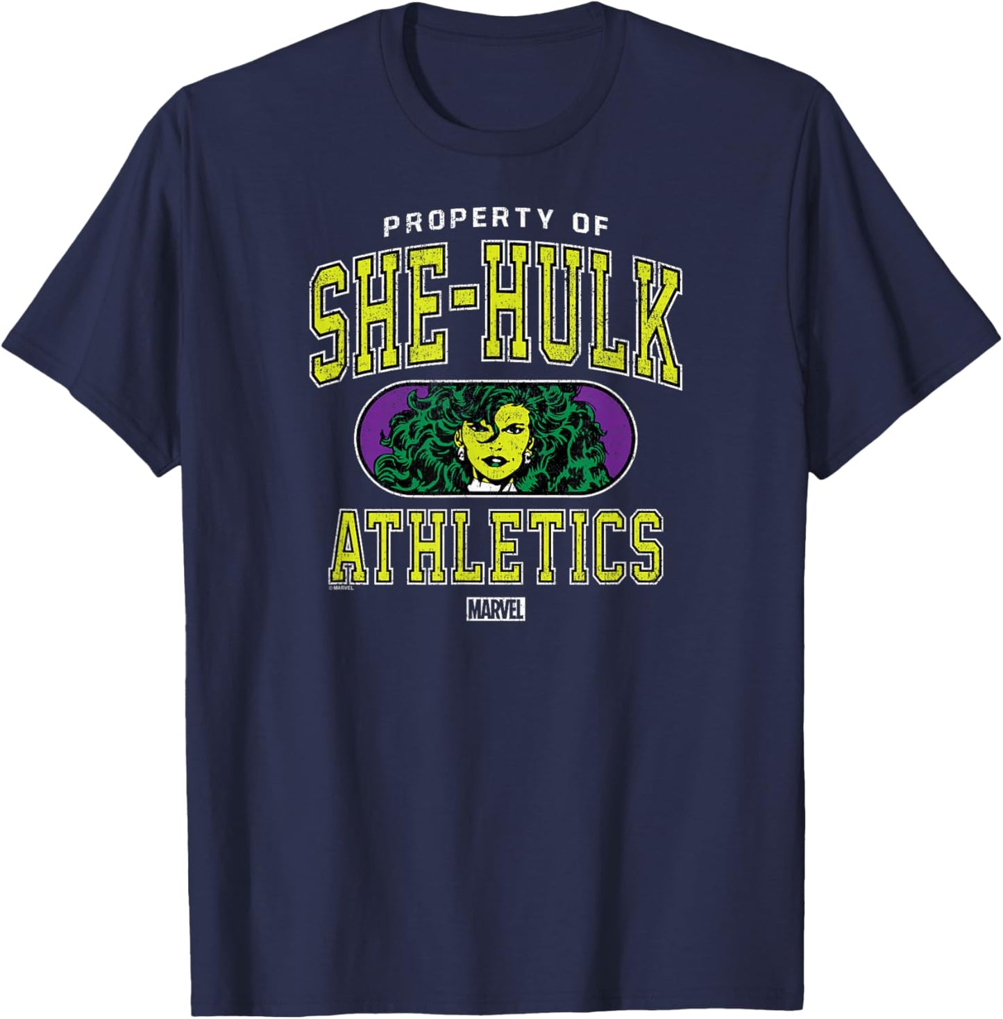 She-Hulk - Athletics Collegiate T-Shirt - T-Shirt | Navy
