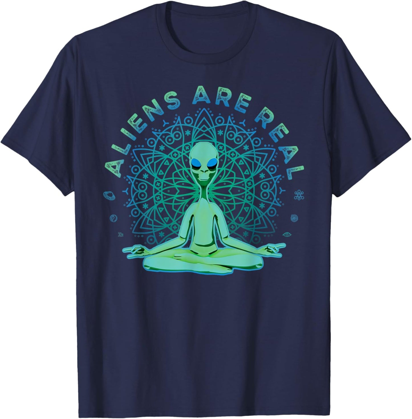 Alien Shirt Aliens Are Real UFO Believer Funny T-Shirt - T-Shirt | Navy
