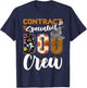 Contract Specialist Boo Crew Halloween Matching T-Shirt - T-Shirt | Navy