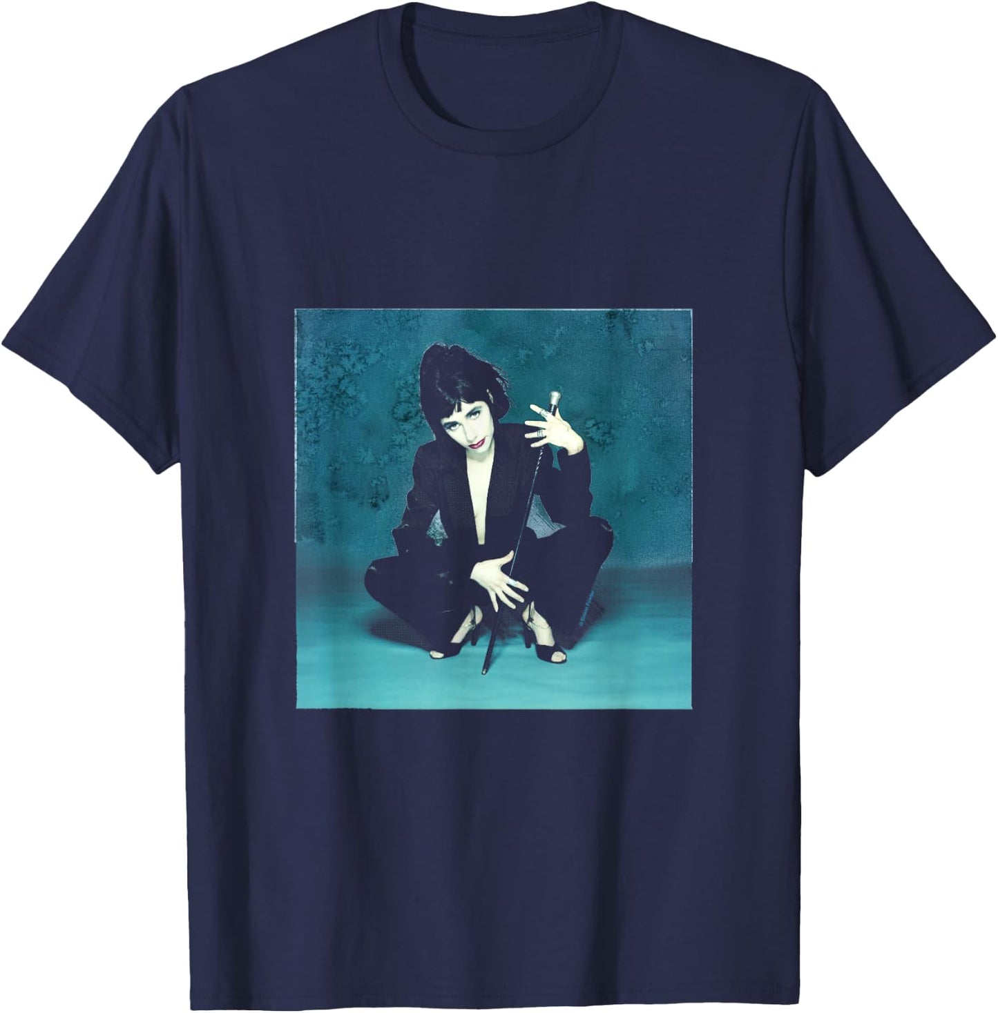 Singer PJ Harvey Photo Shoot By Simon Fowler T-Shirt - T-Shirt | Navy