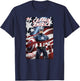 Marvel Legends Series Captain America Comic Cover T-Shirt - T-Shirt | Navy