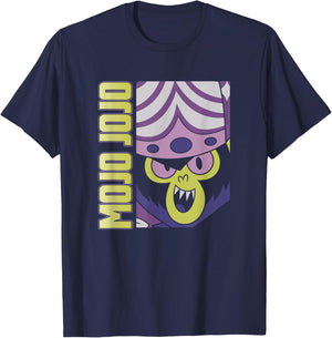 Power Puff Girls Mojo JoJo Big Face Poster T-Shirt - T-Shirt | Navy