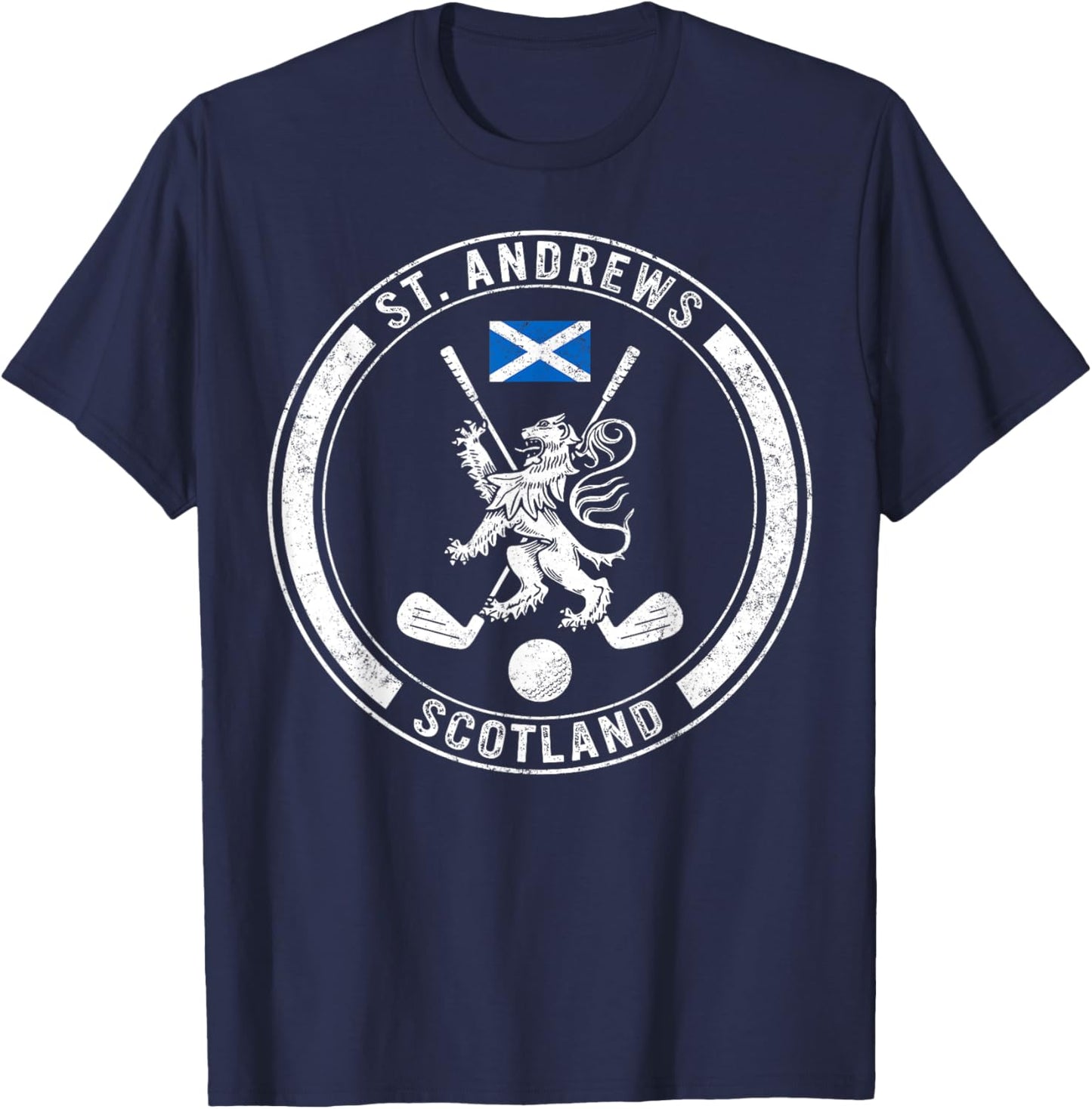 Golf St Andrews Scotland Golf Lover Gift Ideas, Life Golf Pl T-Shirt - T-Shirt | Navy