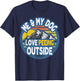 Me And My Dog - I Love Peeing Outside Vintage T-Shirt - T-Shirt | Navy