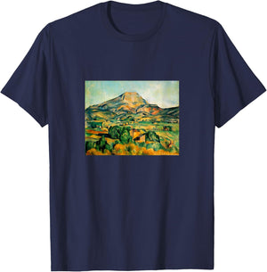 Mont Sainte-Victoire by Paul Cezanne T-Shirt - T-Shirt | Navy