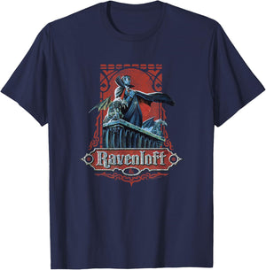Dungeons & Dragons 50th Anniversary Ravenloft Vintage Card T-Shirt - T-Shirt | Navy