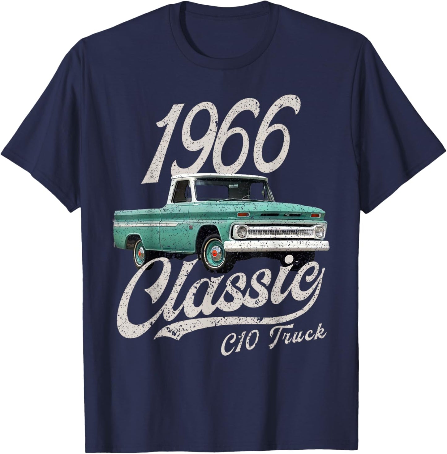 CLICK FOR MORE C10 CARS 1966 c10 truck , Small, Black T-Shirt - T-Shirt | Navy