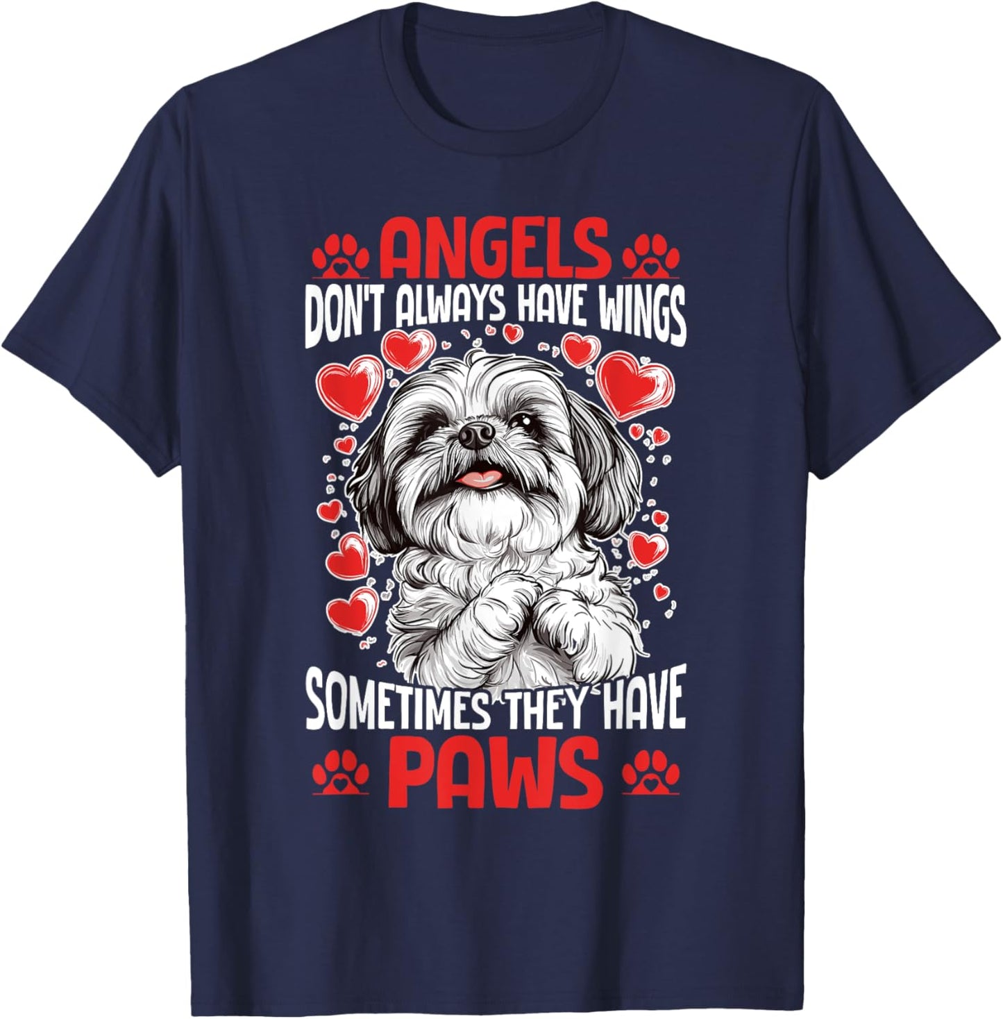 Shih Tzu Dog Owner T-Shirt - T-Shirt | Navy