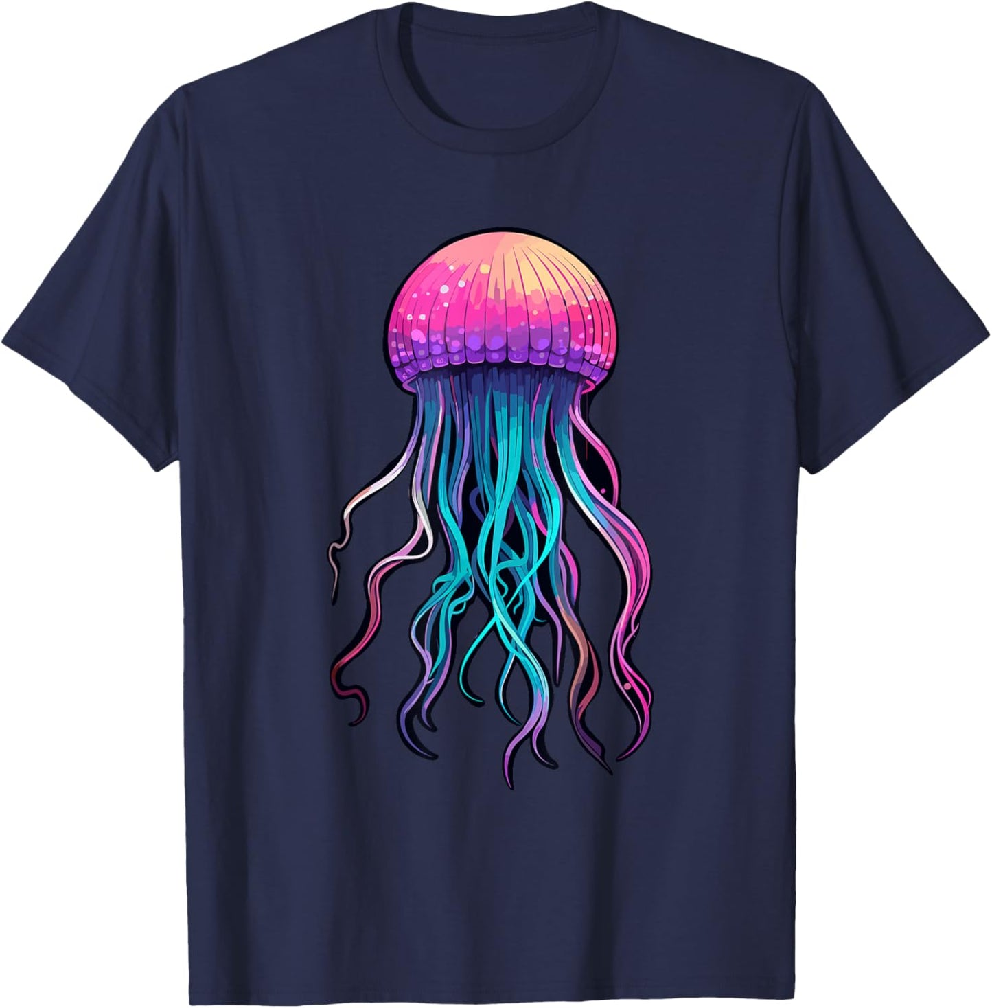 Jellyfish Costume Psychedelic Jelly Fish Sea Ocean T-Shirt - T-Shirt | Navy