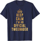 Keep calm official Tweenager tween birthday for girls T-Shirt - T-Shirt | Navy