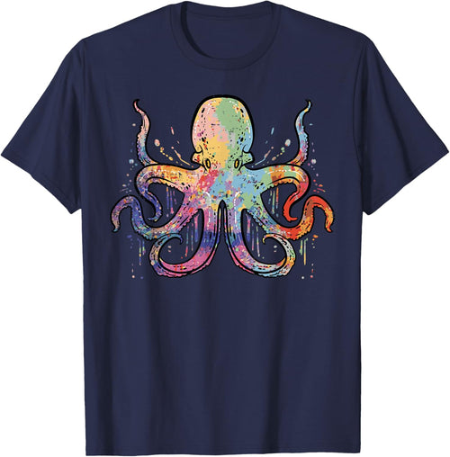 Colorful Octopus Cephalopod Animal Women Girls Kids Toddler