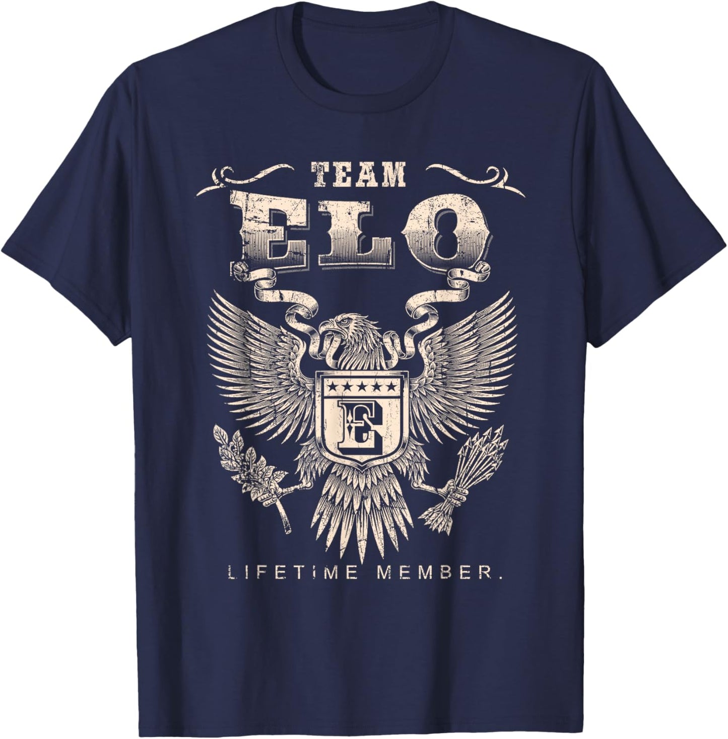 Team Elo Lifetime Member - Elo Name T-Shirt - T-Shirt | Navy