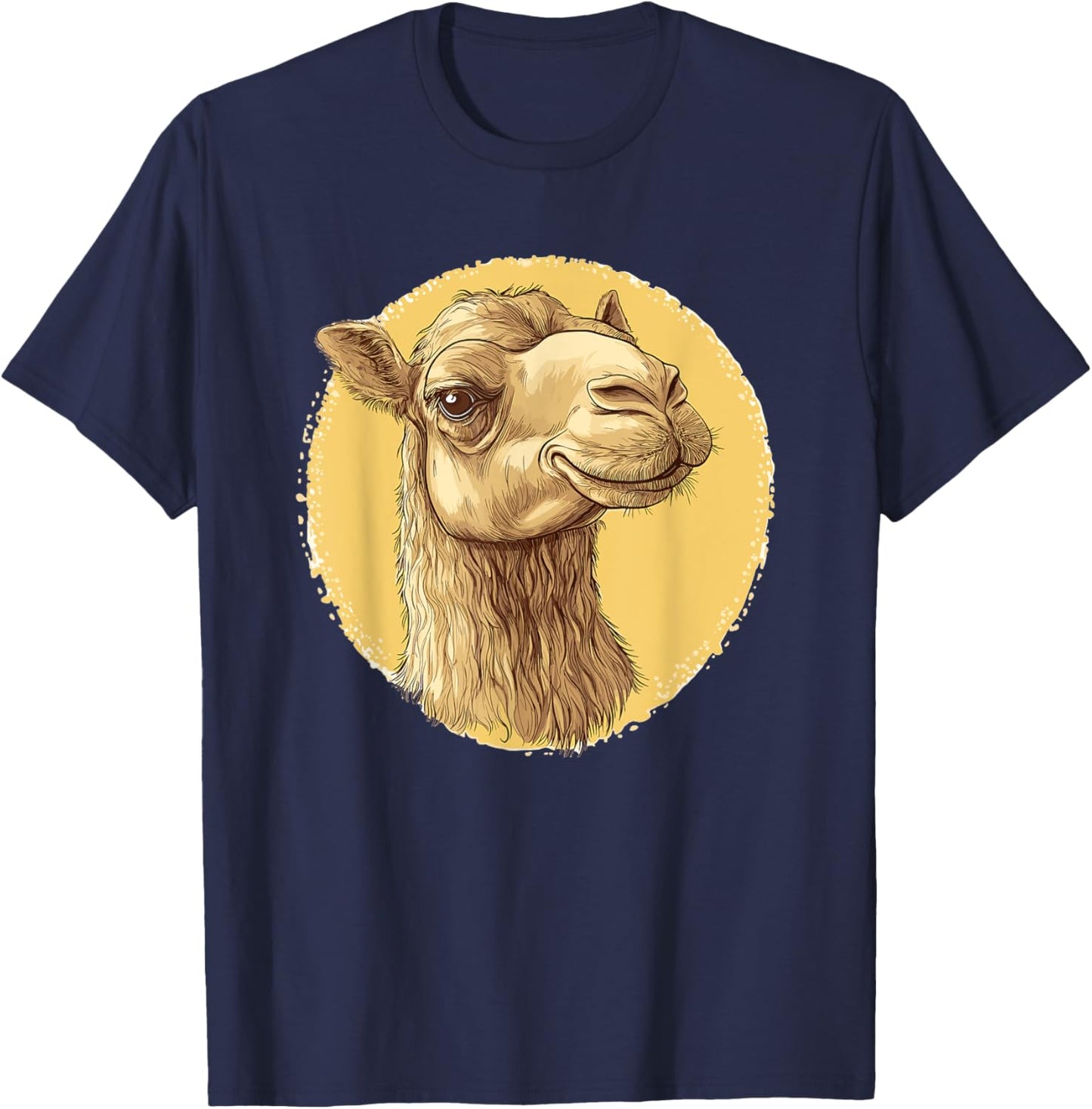 Vintage Camel Illustration T-Shirt - T-Shirt | Navy