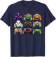 Halloween Skeleton Zombie Gaming Controllers Mummy Boys Kids T-Shirt - T-Shirt | Navy
