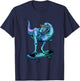Dinosaur on Skateboard Skateboarding Dinosaur Gear T-Shirt - T-Shirt | Navy