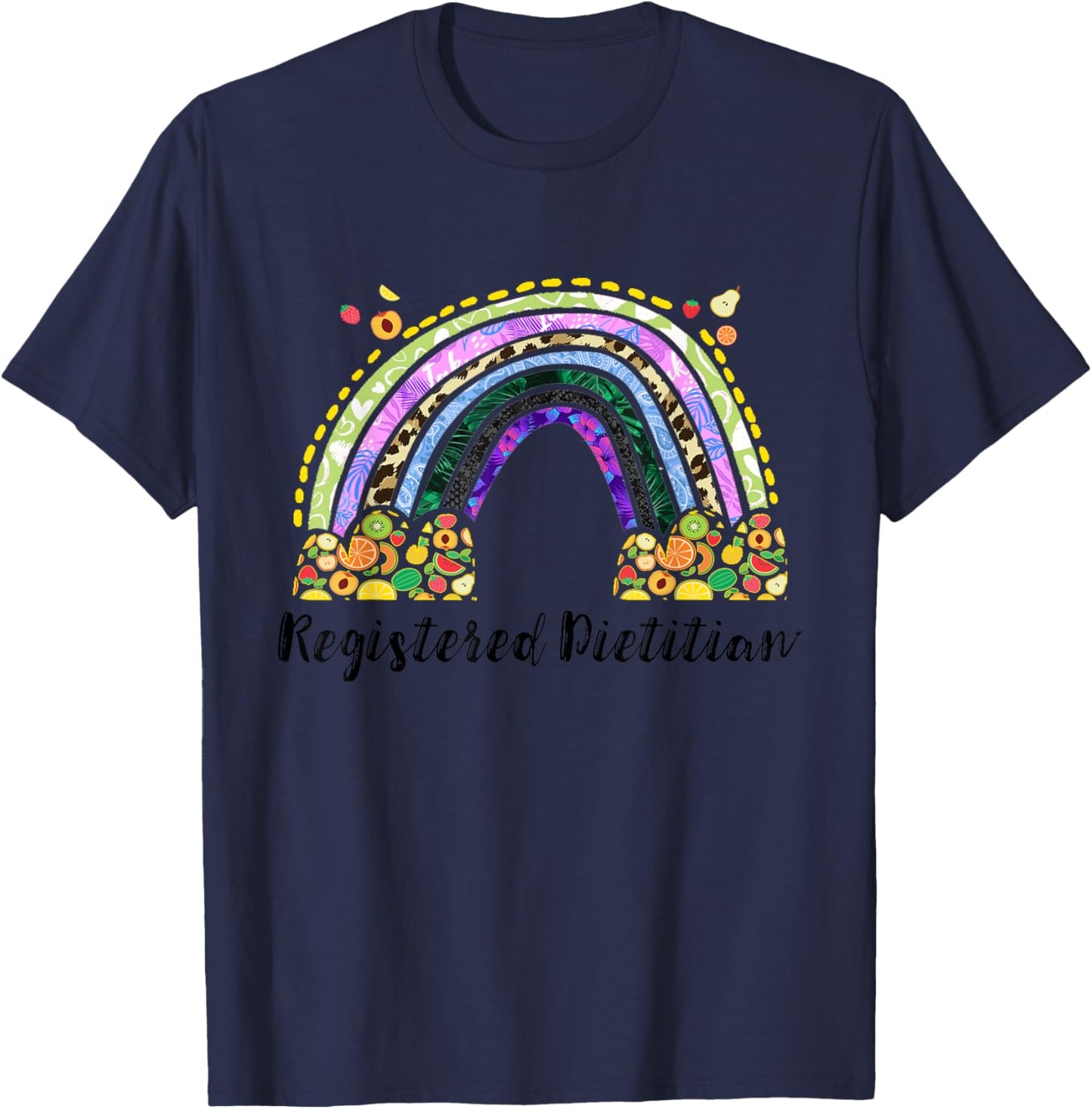 Registered Dietician Nutrition Healthy Dietary Dietitian T-Shirt - T-Shirt | Navy