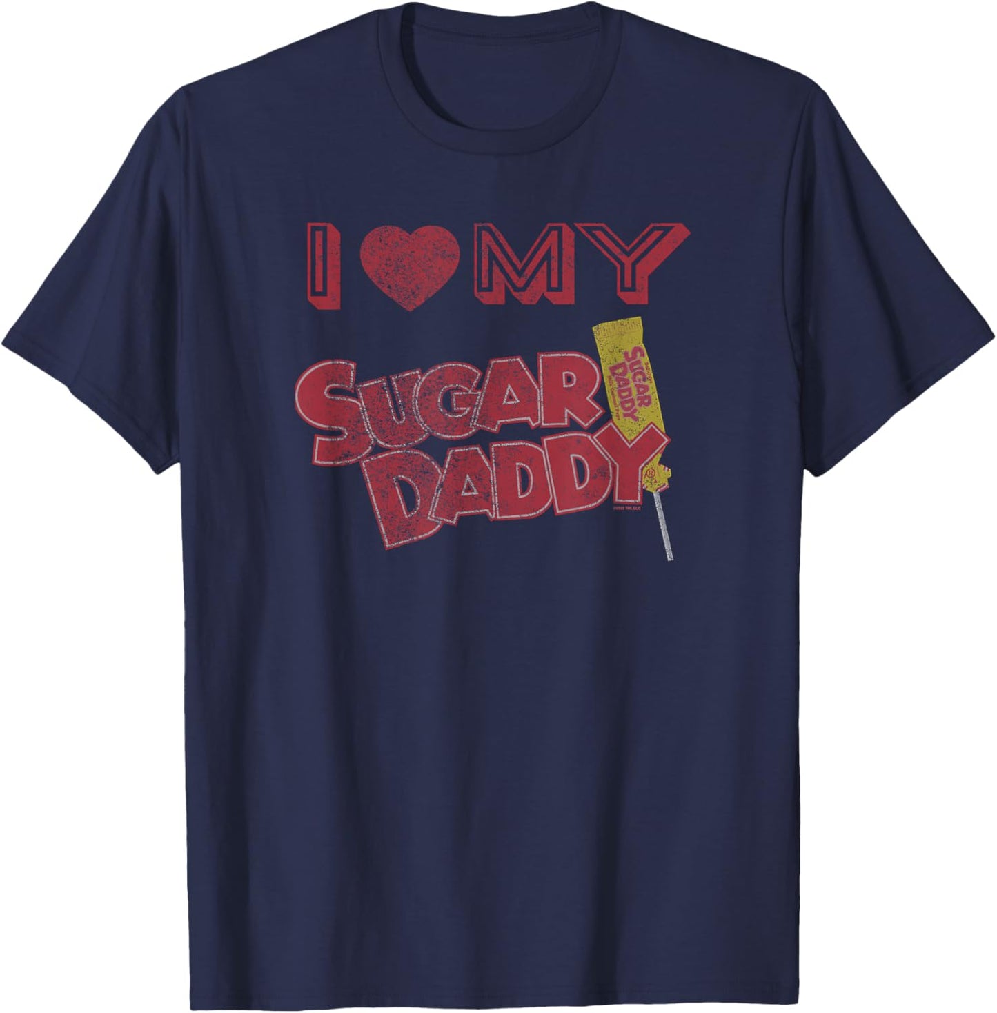 Sugar Daddy I Heart My Sugar Daddy T-Shirt - T-Shirt | Navy