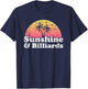 Sunshine and Billiards Men Women Kids T-Shirt - T-Shirt | Navy