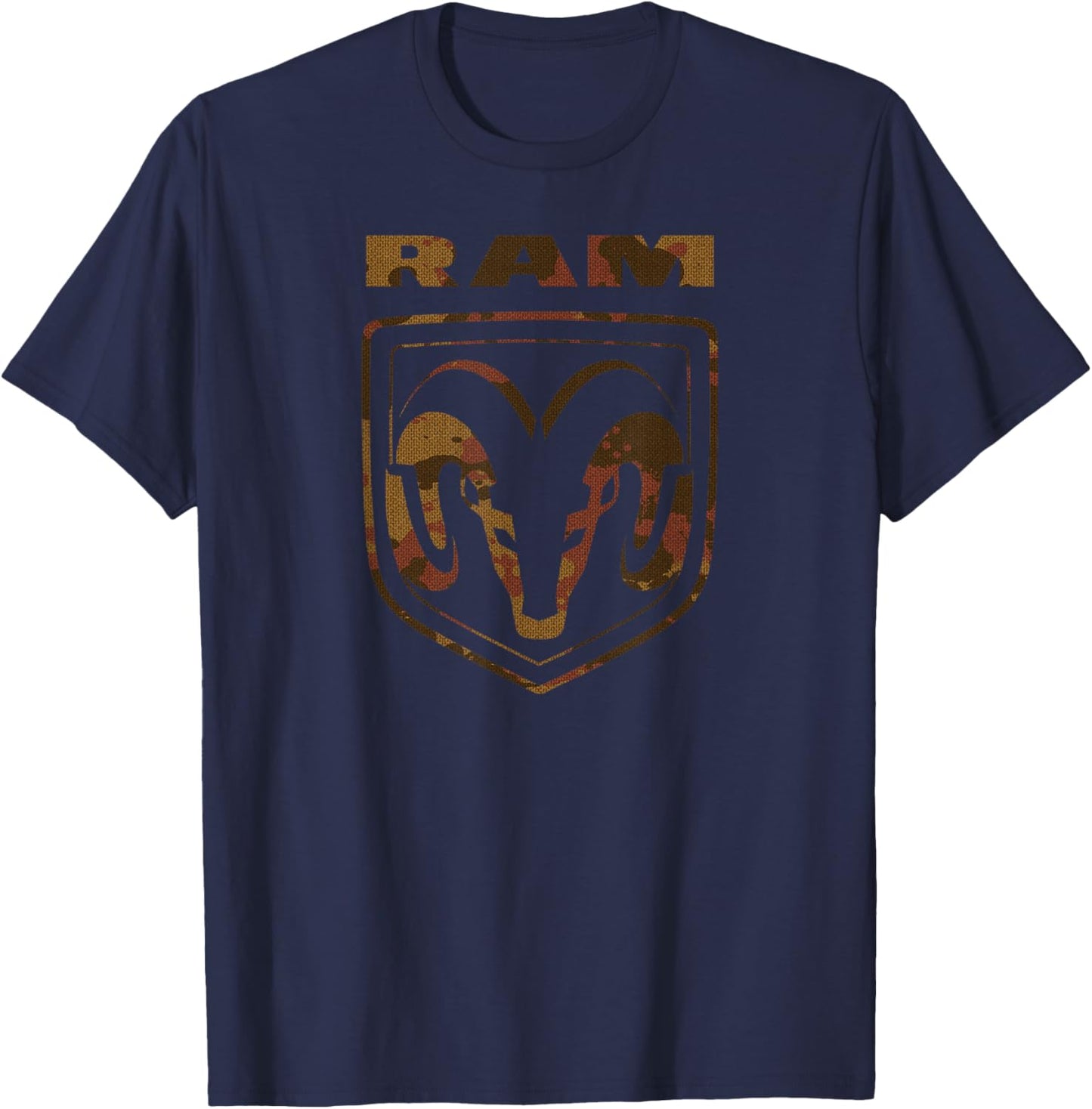 RAM Trucks Brown Camo Logo T-Shirt - T-Shirt | Navy