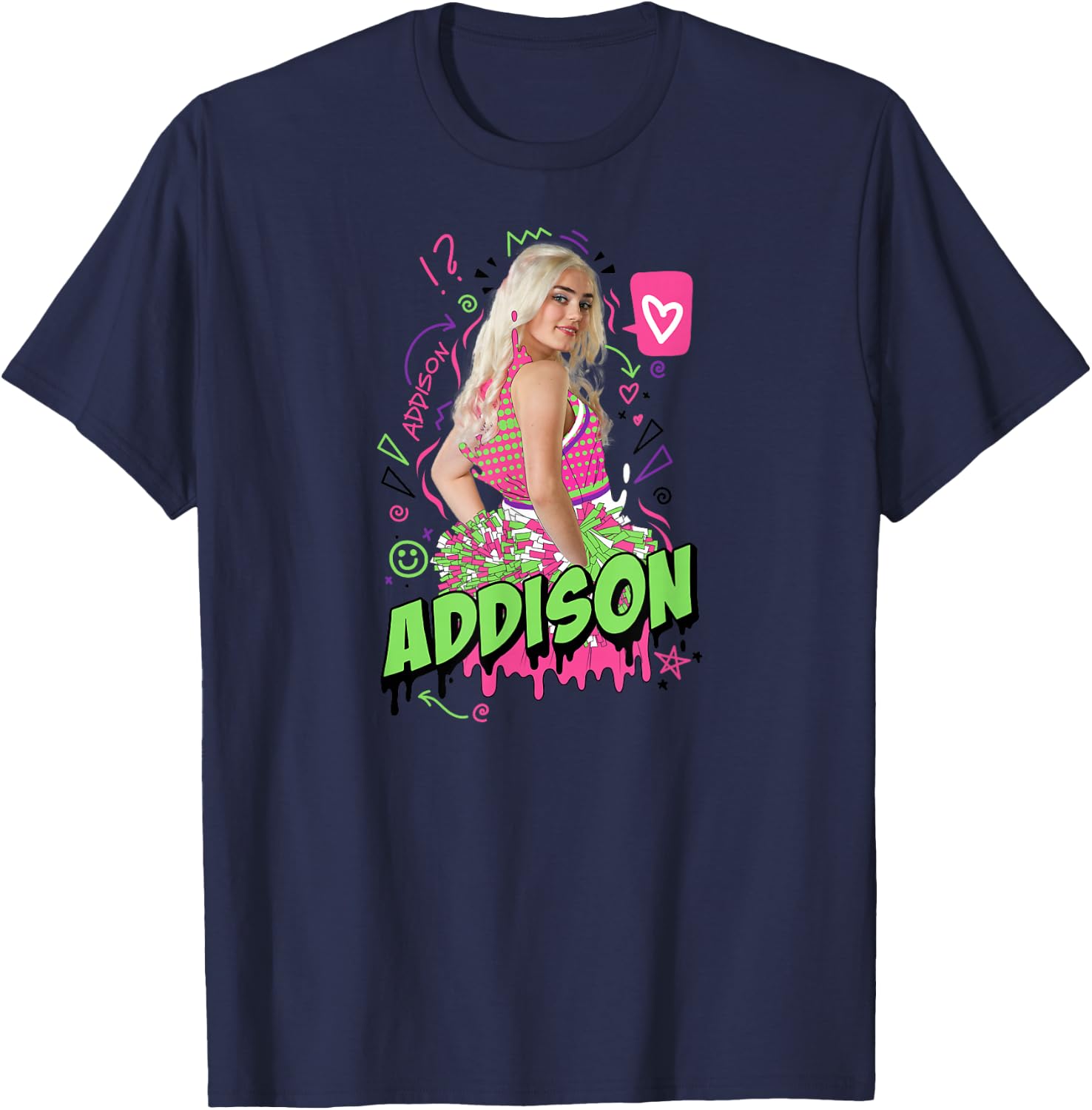 Zombies 2 - Addison Cheerleader T-Shirt - T-Shirt | Navy