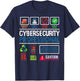 Cybersecurity Prints Cybersecurity Professional Not a Hacker , -Adults, Black, Short Sleeve, , Small T-Shirt - T-Shirt | Navy
