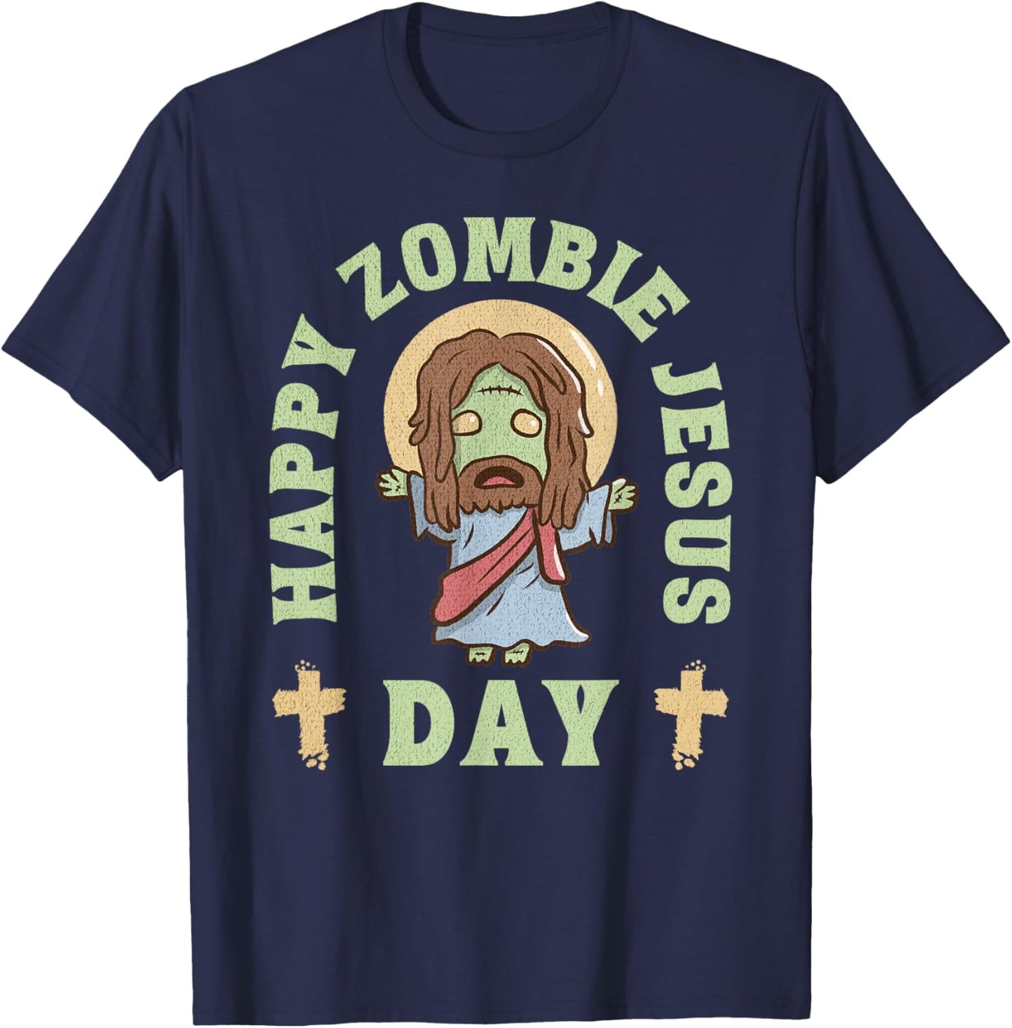 Zombie Jesus Day T-Shirt - T-Shirt | Navy