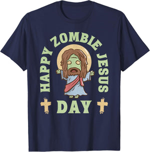 Zombie Jesus Day T-Shirt - T-Shirt | Navy