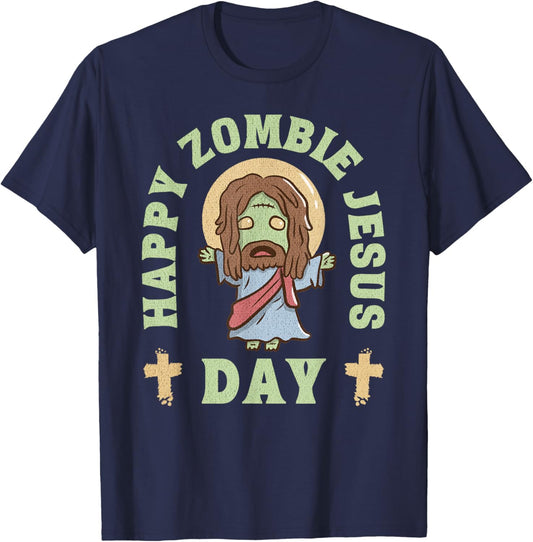 Zombie Jesus Day T-Shirt - T-Shirt | Navy