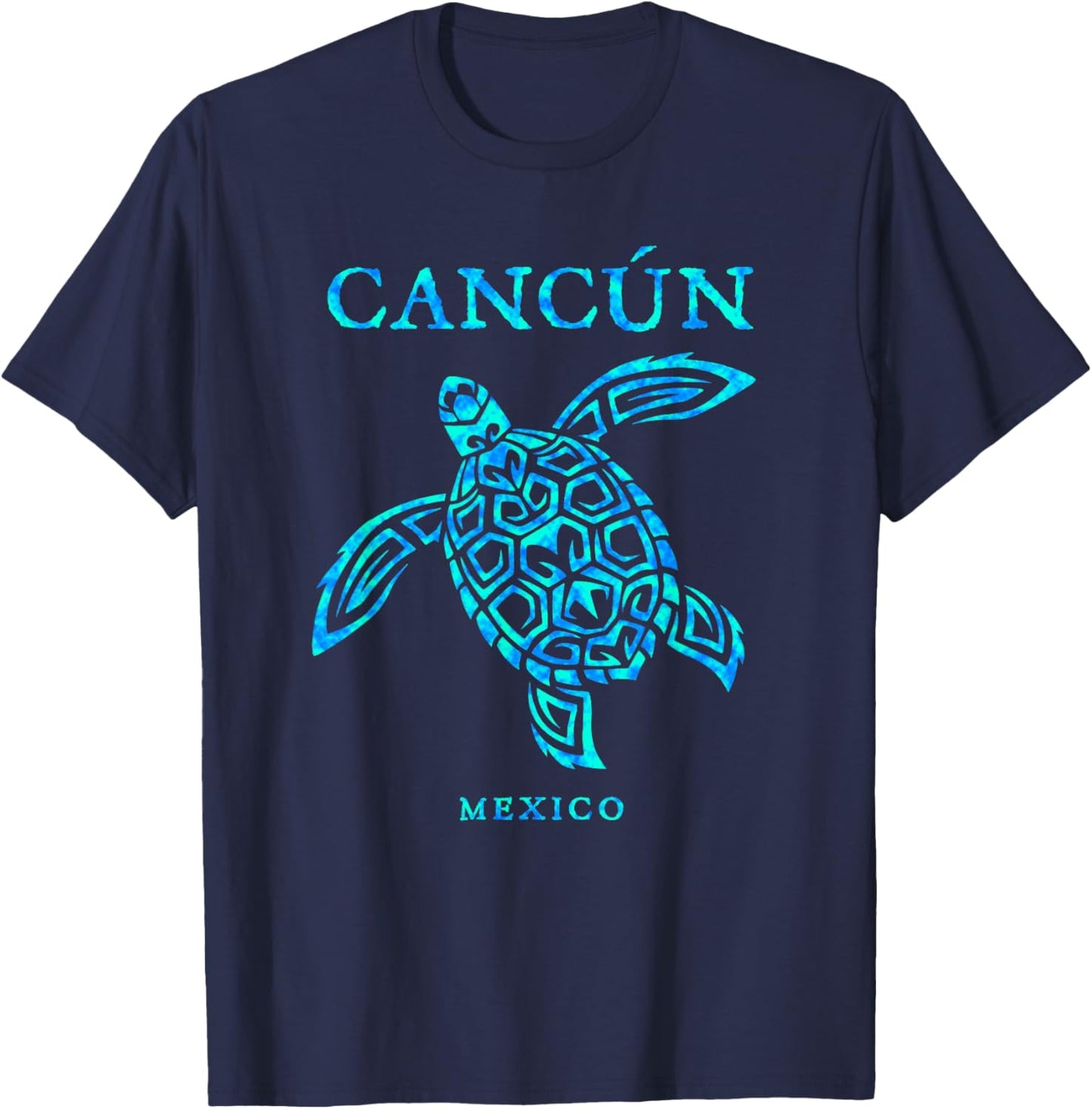 Cancun Mexico Sea Turtle Boys Girls Toddler Souvenir T-Shirt - T-Shirt | Navy