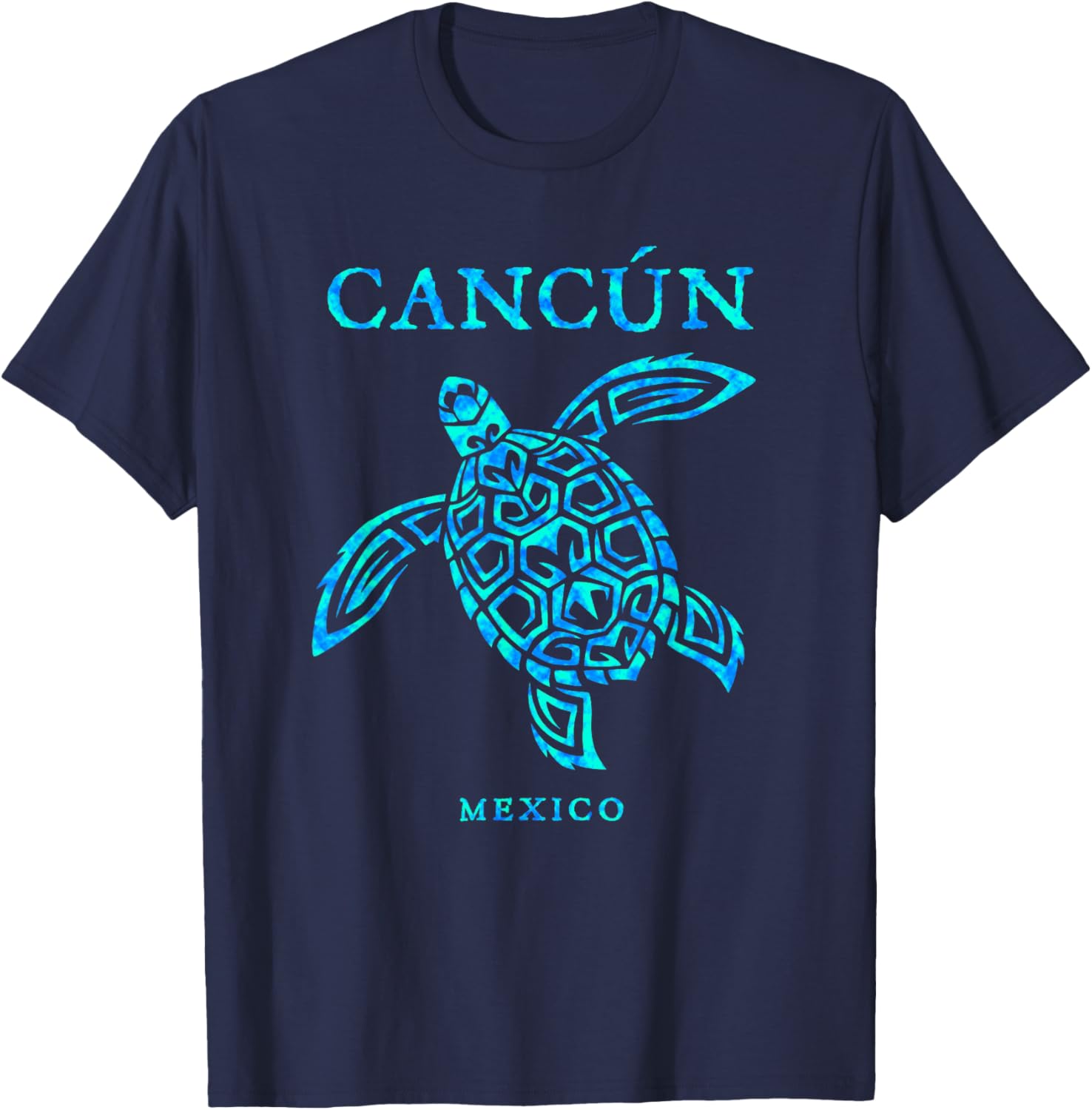 Cancun Mexico Sea Turtle Boys Girls Toddler Souvenir T-Shirt - T-Shirt | Navy