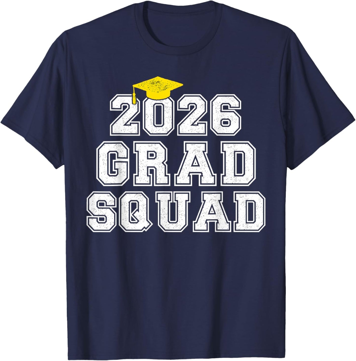 Grad Squad 2026 Graduation Senior Family Matching T-Shirt - T-Shirt | Navy