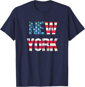 I Love New York Flag Souvenir NY T-Shirt - T-Shirt | Navy