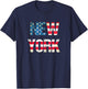 I Love New York Flag Souvenir NY T-Shirt - T-Shirt | Navy