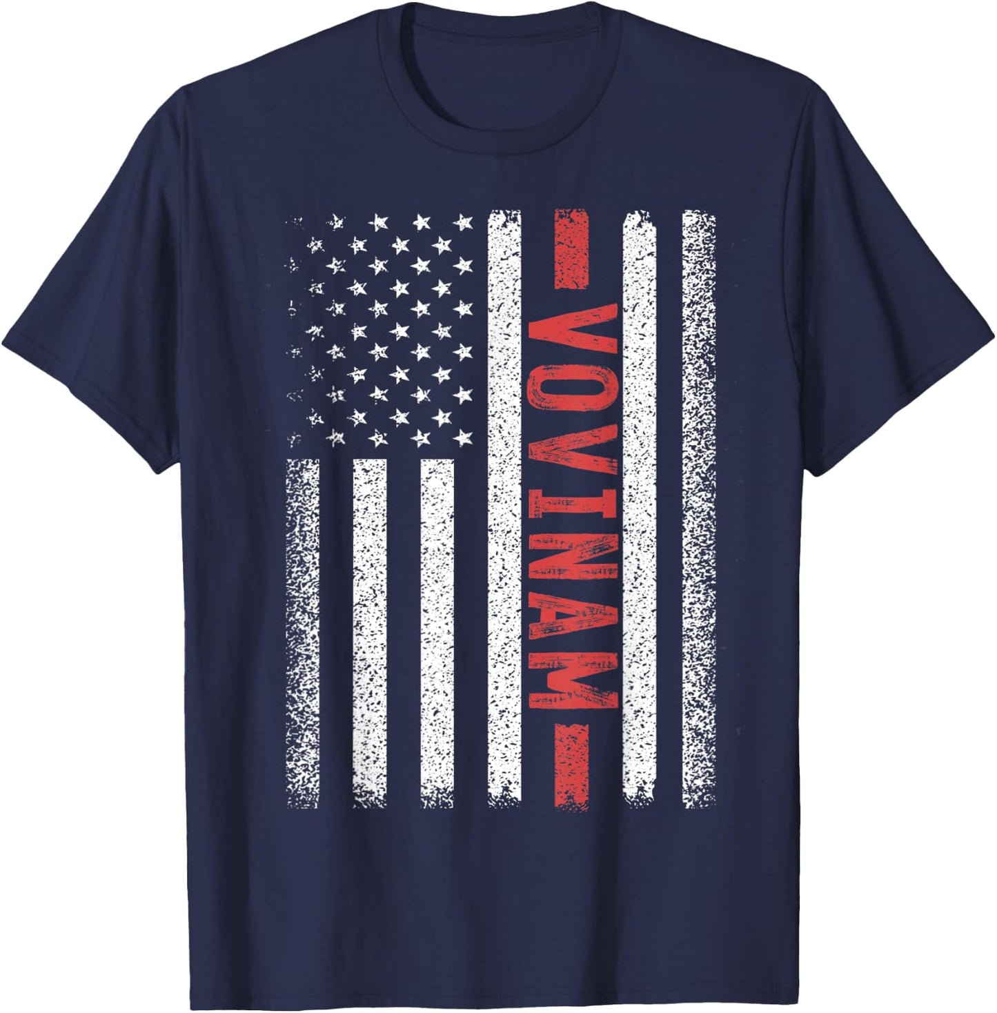 Vovinam American Flag 4th of July Vietnam Martial Arts Men T-Shirt - T-Shirt | Navy