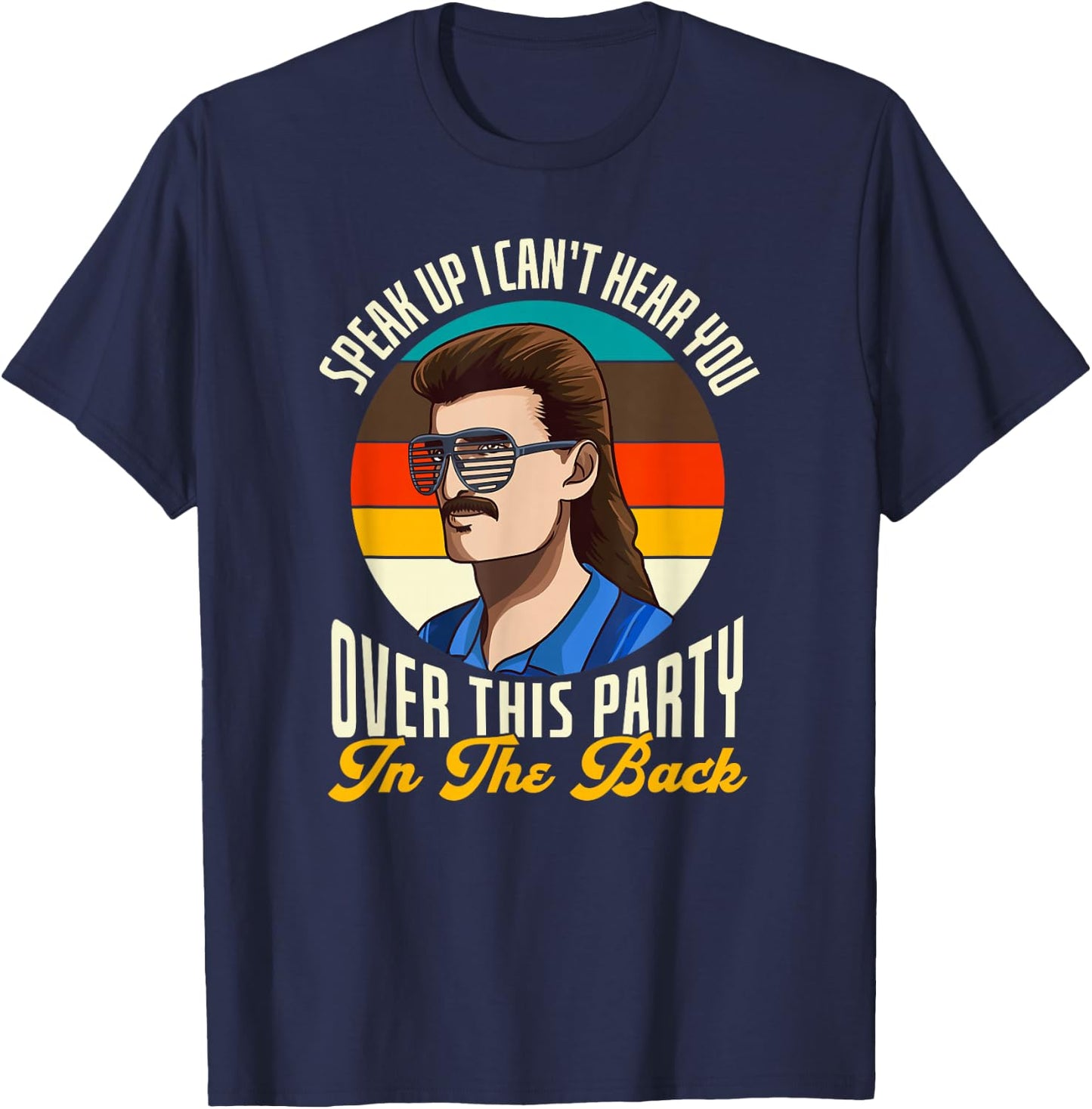 Funny Redneck Shirt, Redneck Gift, Funny Redneck Mullet T-Shirt - T-Shirt | Navy
