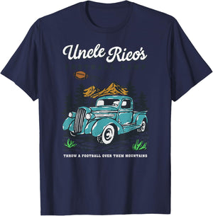Ronni Calling Uncle Rico's Football Camp Adult - Black - S T-Shirt - T-Shirt | Navy