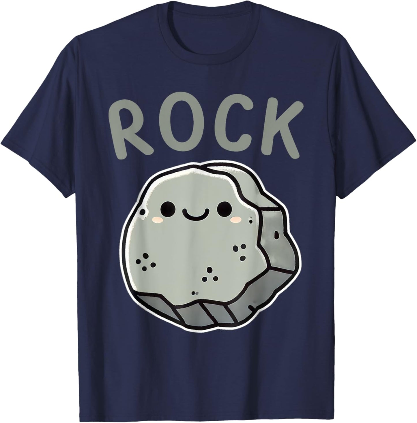 Cute Rock Paper Scissors Halloween Costumes Friend Matching T-Shirt - T-Shirt | Navy
