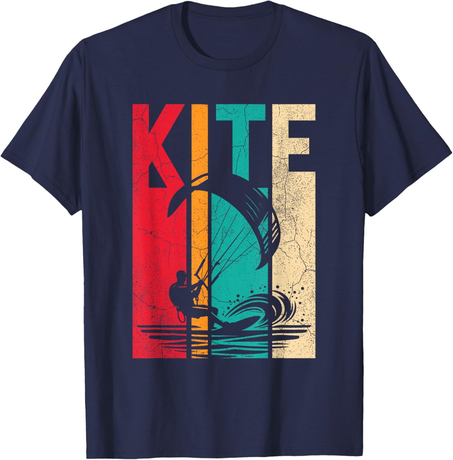 Kiteboarding Kitesurfen T-Shirt - T-Shirt | Navy