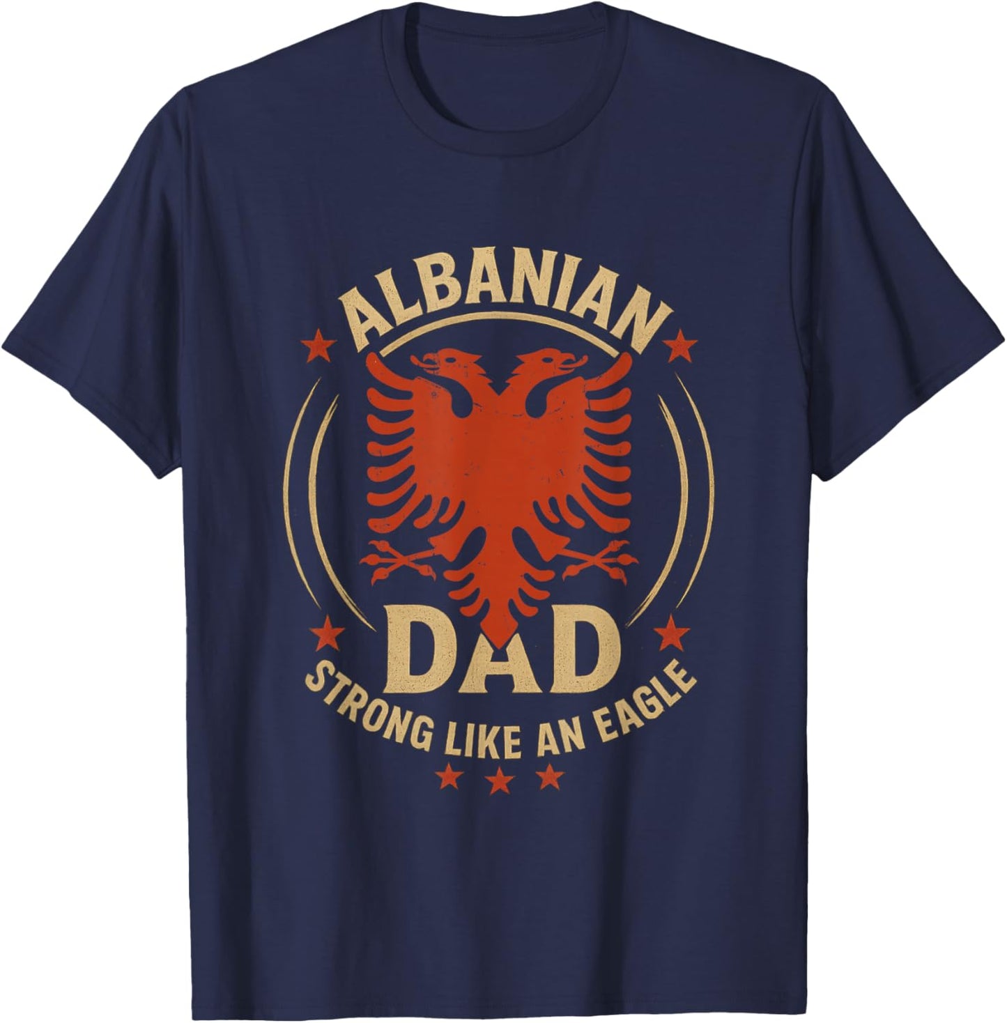 Albanian Father's day Skenderbeg Albania proud Albanian Dad T-Shirt - T-Shirt | Navy