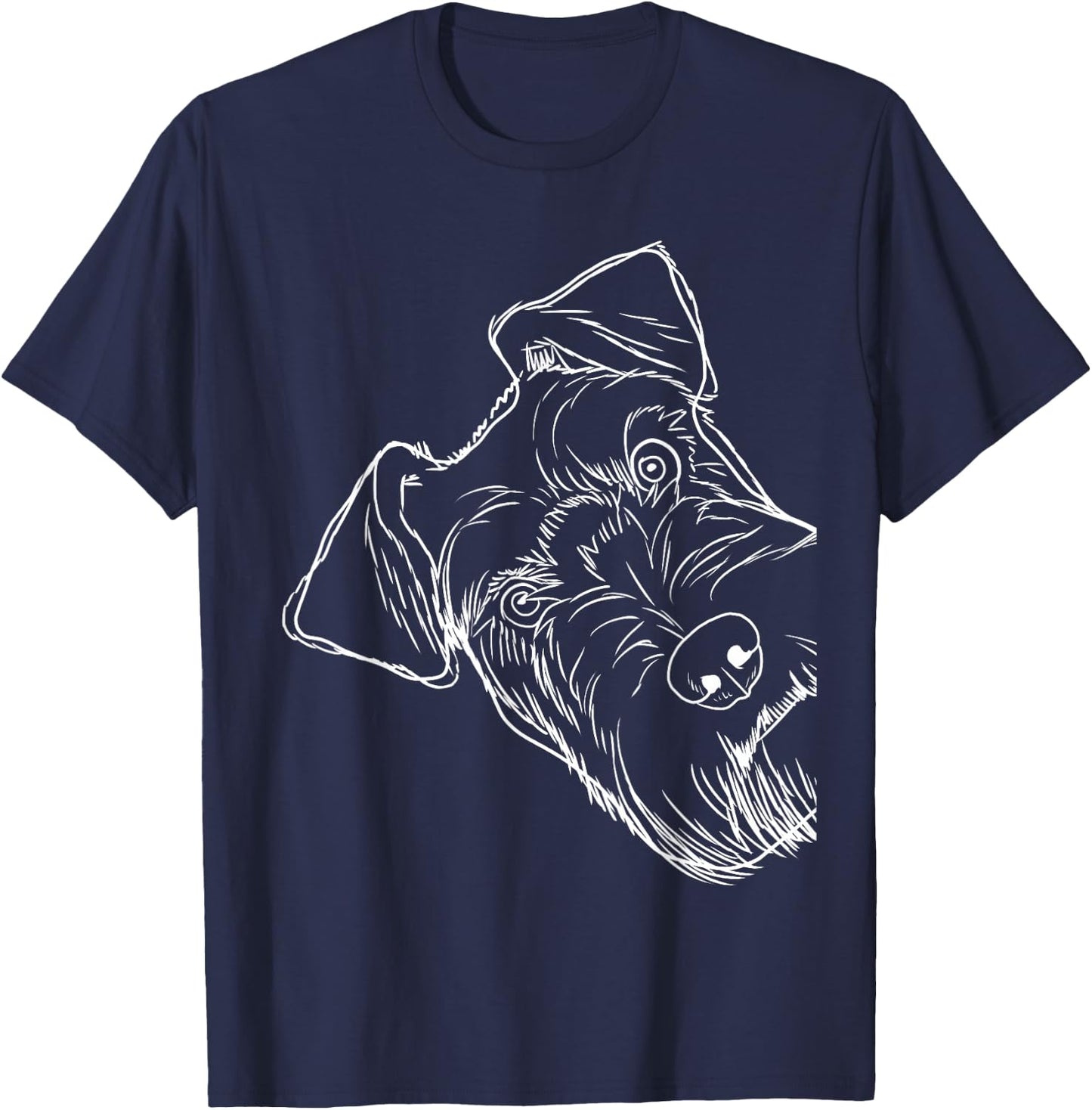 Funny Dog Schnauzer T-Shirt - T-Shirt | Navy