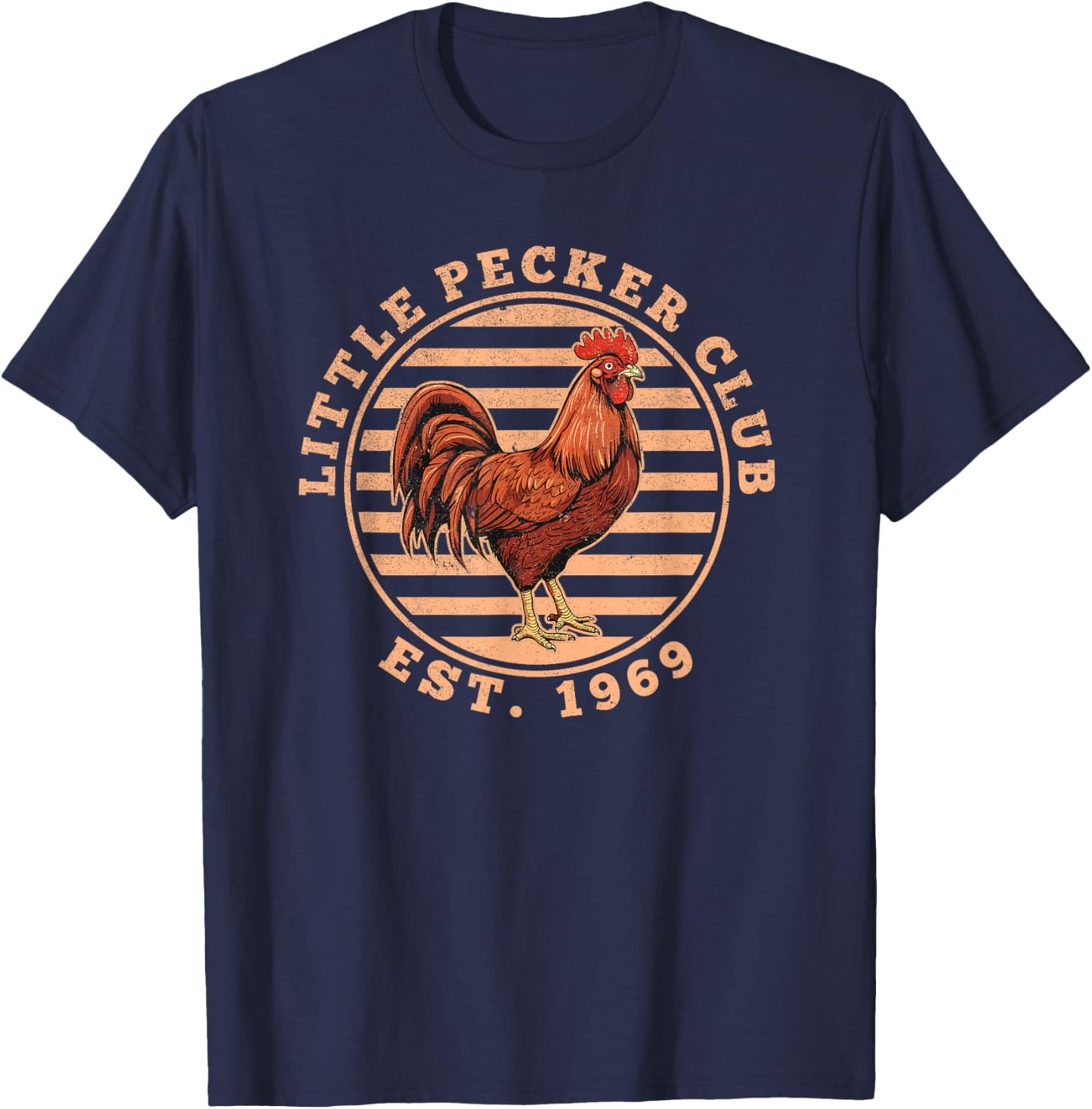 Little Pecker Club Funny Chicken T-Shirt - T-Shirt | Navy