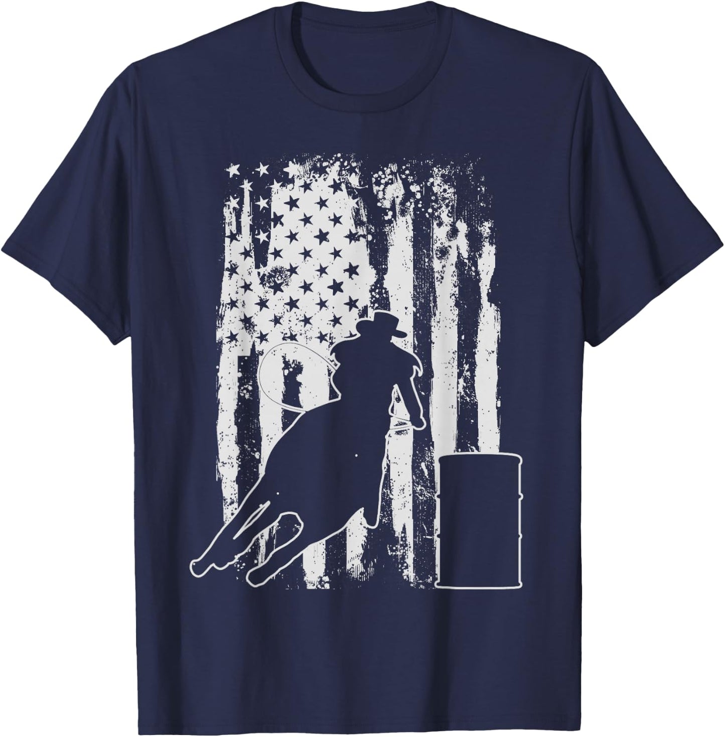 Barrel Racing Gift T-Shirt - T-Shirt | Navy