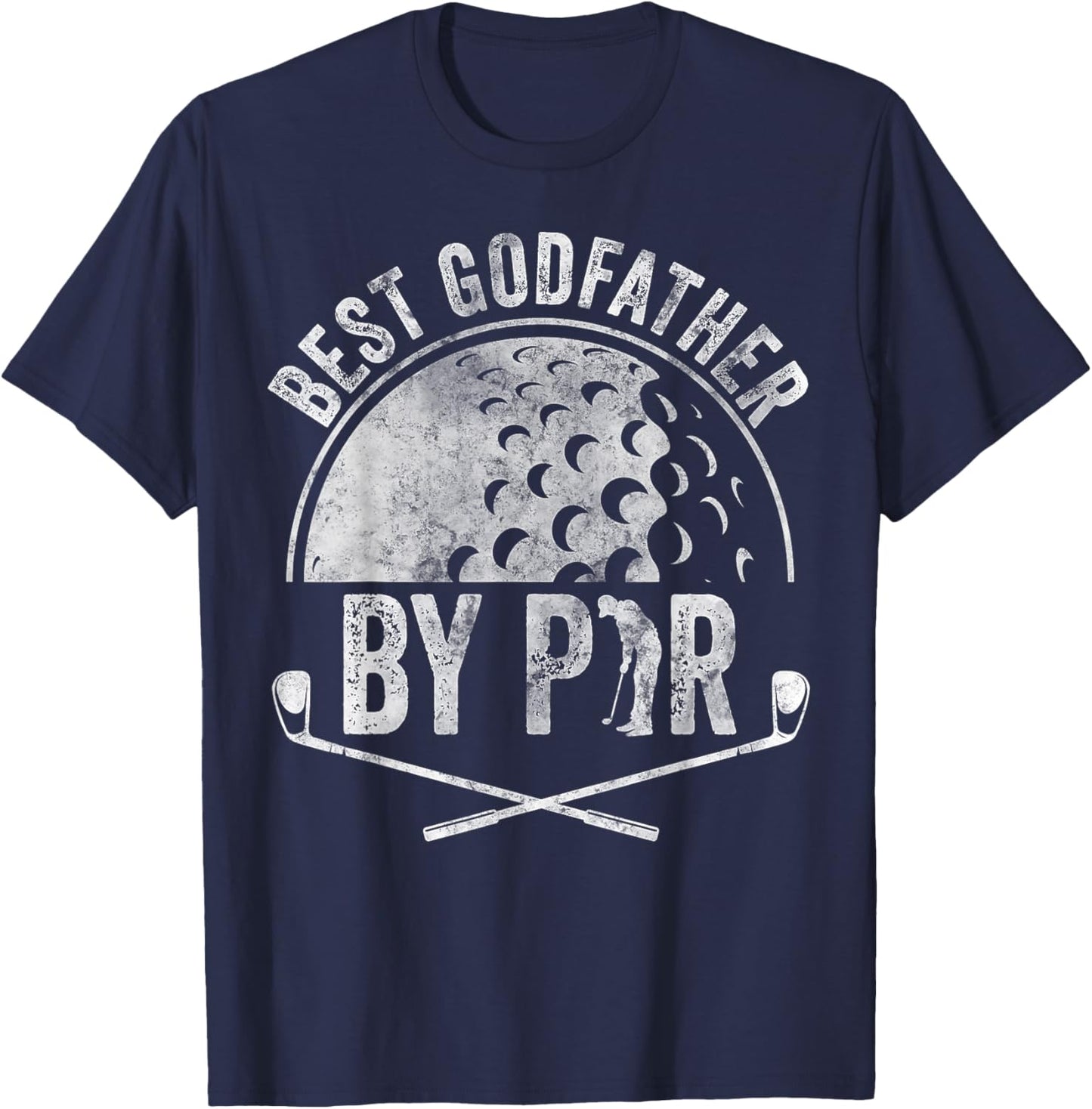 Best Godfather By Par Shirt Golf Lover Sports Gift Golf T-Shirt - T-Shirt | Navy