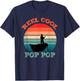 Reel Cool Pop-Pop Fishing Funny Vintage Retro PopPop T-Shirt - T-Shirt | Navy