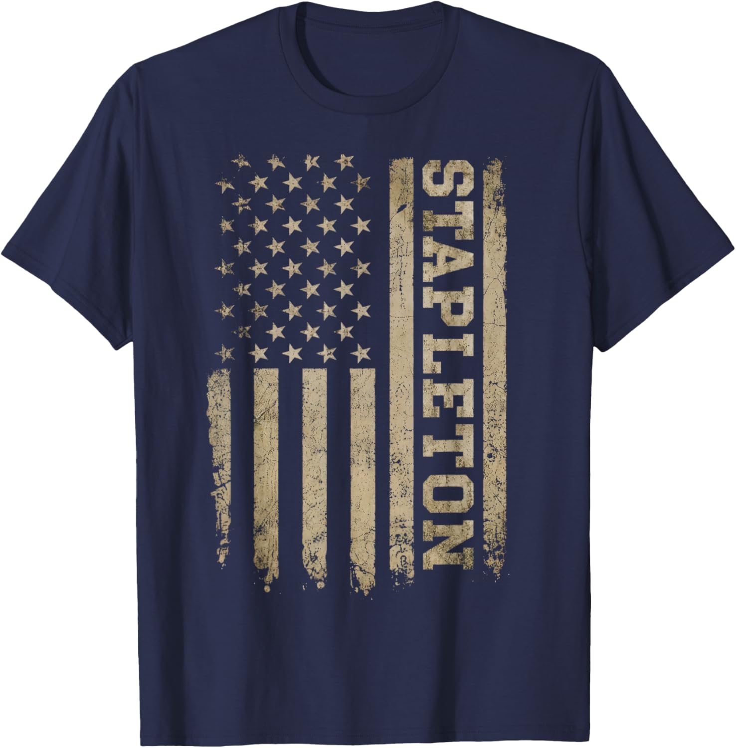 Vintage Stapleton Name Retro Classic Women Kids T-Shirt - T-Shirt | Navy