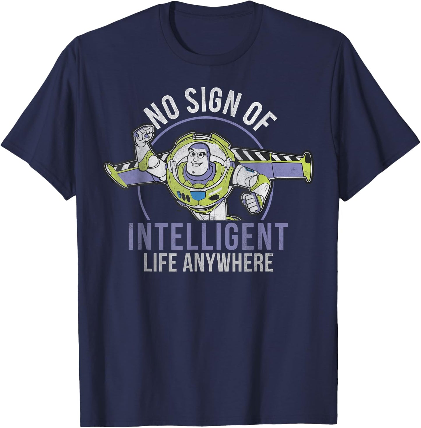 Disney Pixar Toy Story Buzz Lightyear Intelligent Life T-Shirt - T-Shirt | Navy